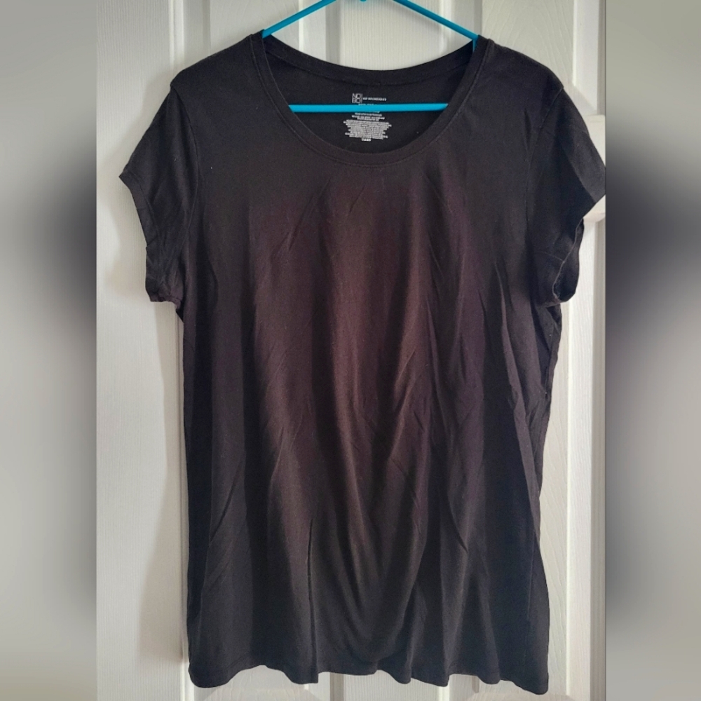 3xl plus Size No Boundaries basic black top